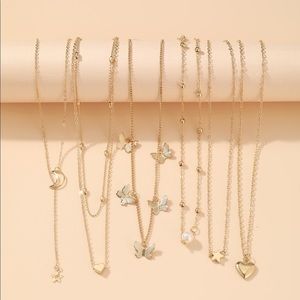 6pcs Star Charm Necklace